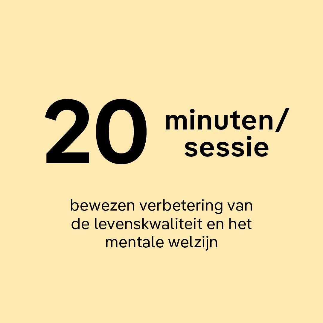 rebounden verbetert de levenskwaliteit en het mentale welzijn in sessies van 20 minuten