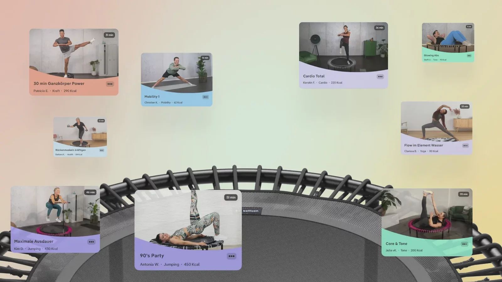 Trampolin und Onlinetraining jetzt für nur 39 €/Monat.