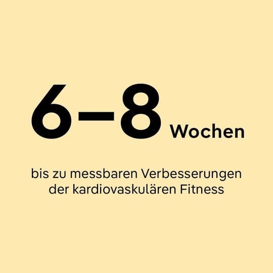 Nach 6 bis 8 Wochen Training auf dem Minitrampolin lassen sich messbare Verbesserungen der Herz-Kreislauf-Fitness erzielen.