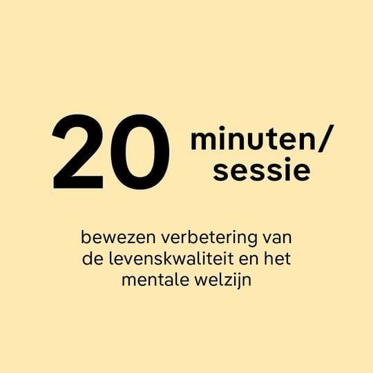 rebounden verbetert de levenskwaliteit en het mentale welzijn in sessies van 20 minuten