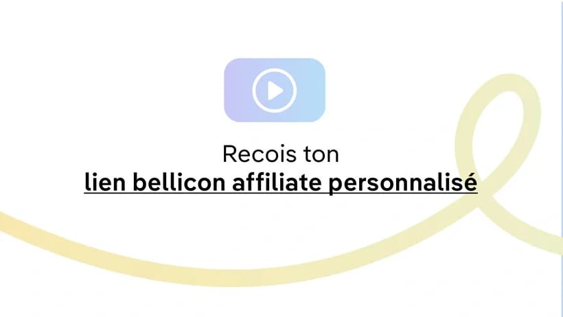 Génération du lien d'affiliation bellicon.