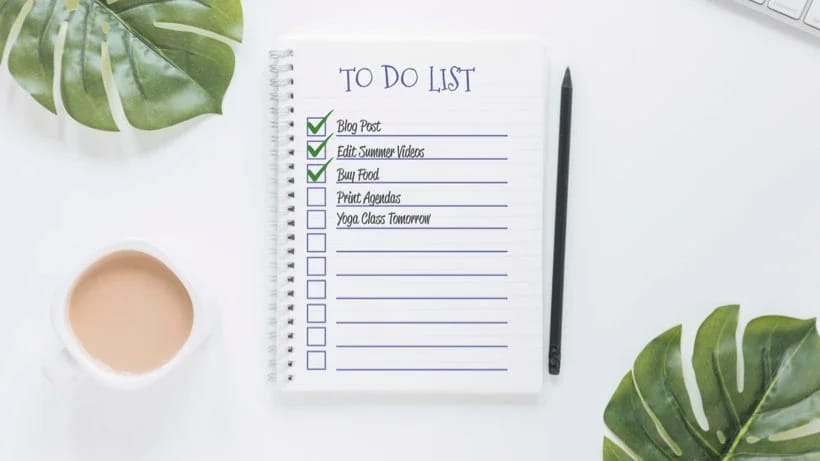 Eine klassische To-Do-Liste.