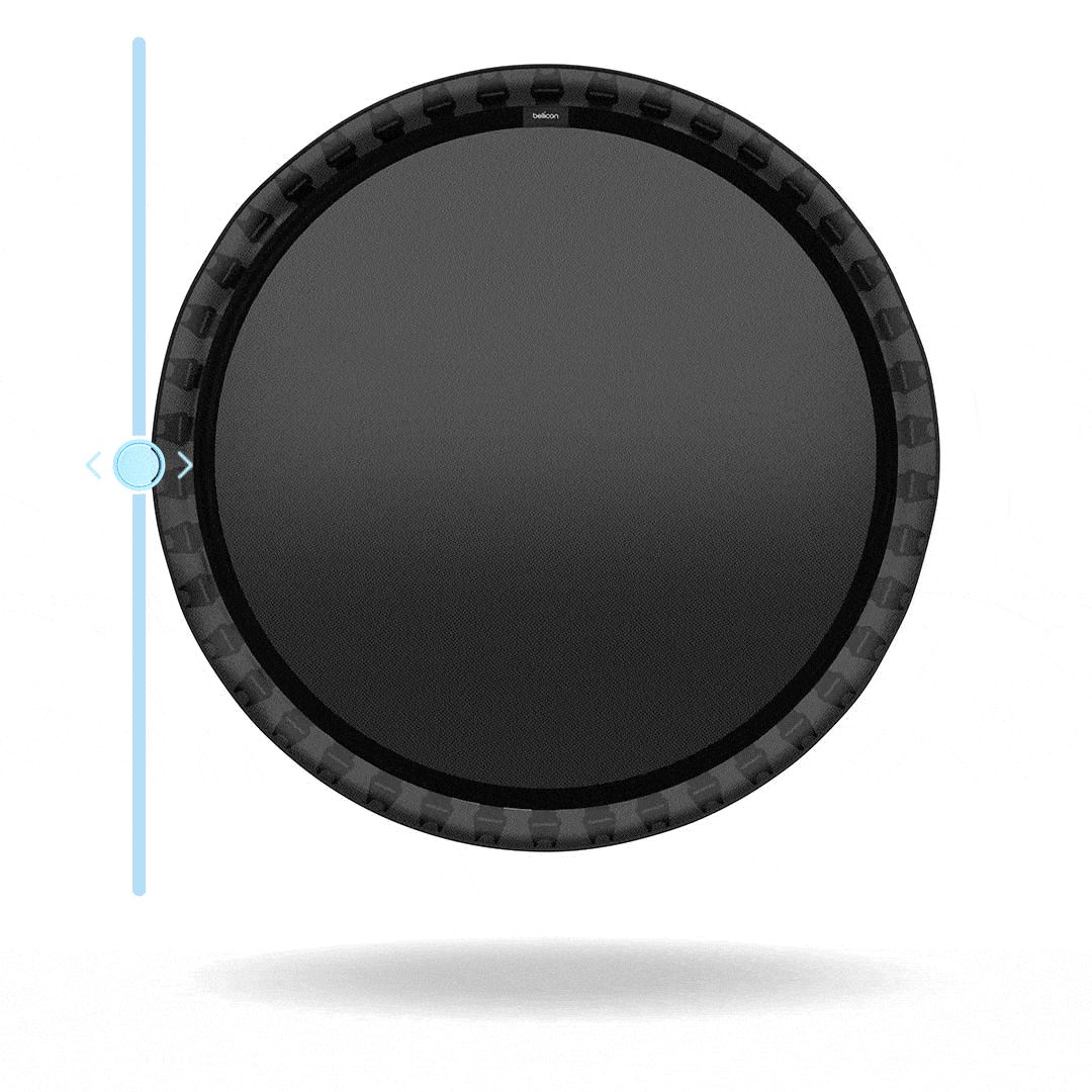 Visualisierung: Komfortmatte vs. Standardmatte.